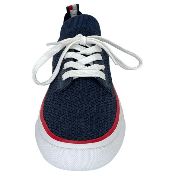 NWOB Tommy Hilfiger Gessie Navy Knit Stretch Womens Sneakers Size 7.5M - Picture 5 of 9